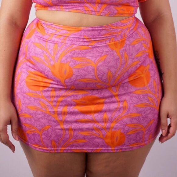 🛍️ Liberty & Justice The Toniah Bottom Grotto Pink Swim skirt Size : Small💥 - Picture 6 of 6